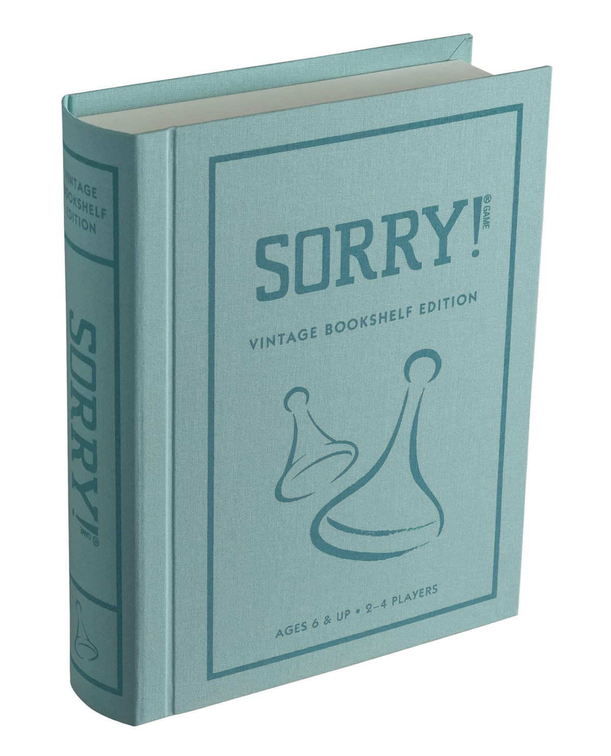 WS Game Company Sorry Vintage Bookshelf Edition with linen-wrapped box for stylish shelf display