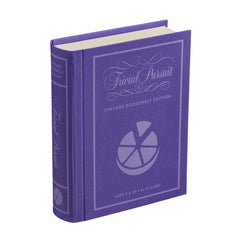 WS Game Company Trivial Pursuit Vintage Bookshelf Edition case offers display-worthy storage.