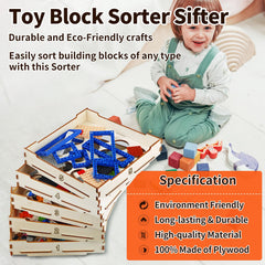WSBXBB 5-size sorter supports hobbyists to separate bricks before building sessions.