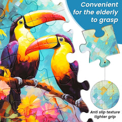 WSCXSC 6-pack puzzle panda image fuels engaging, colorful activity for shared moments.
