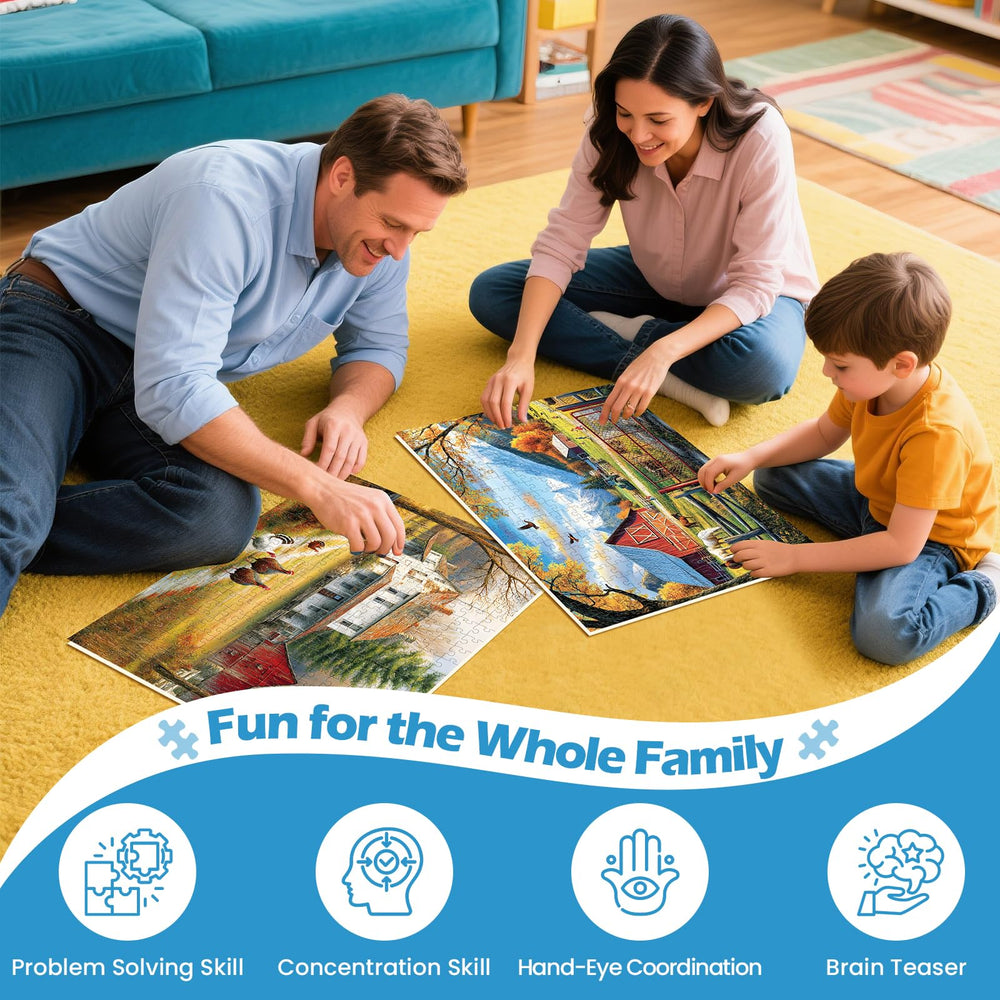 WSCXSC countryside puzzle 300pc featuring peaceful scenery and clear details.