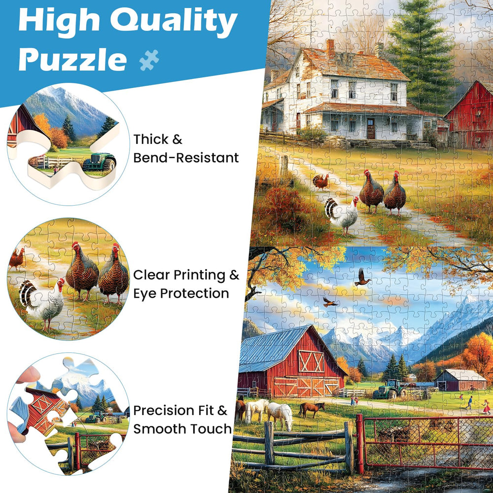 WSCXSC eco-friendly ink puzzle 300pc with bright, non-toxic prints.