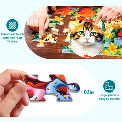 WSCXSC high-grip textured puzzle pieces support dexterity-friendly handling