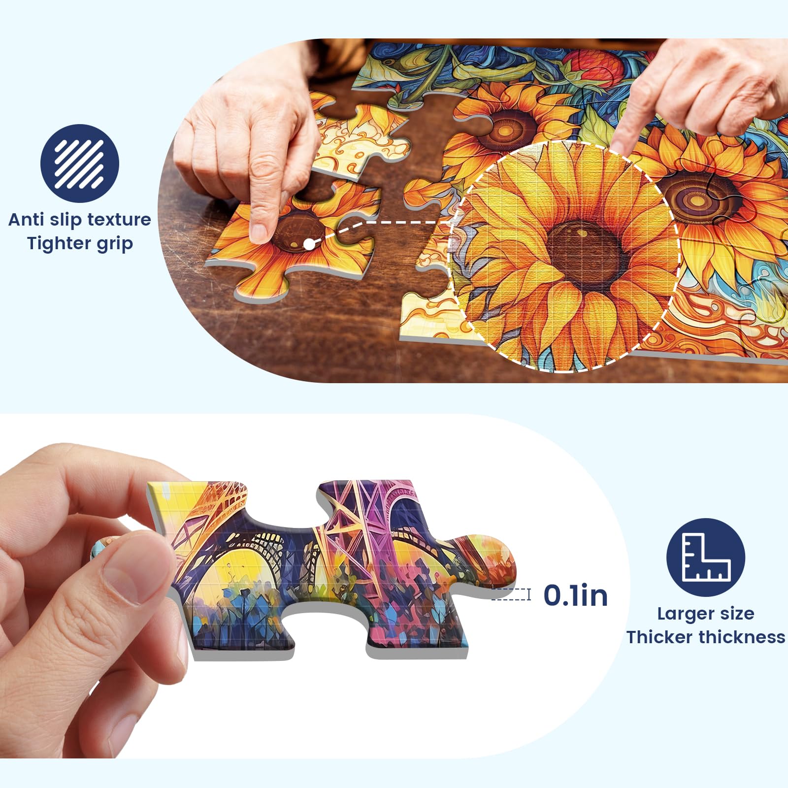 WSCXSC large-piece puzzle set with premium paper and durability