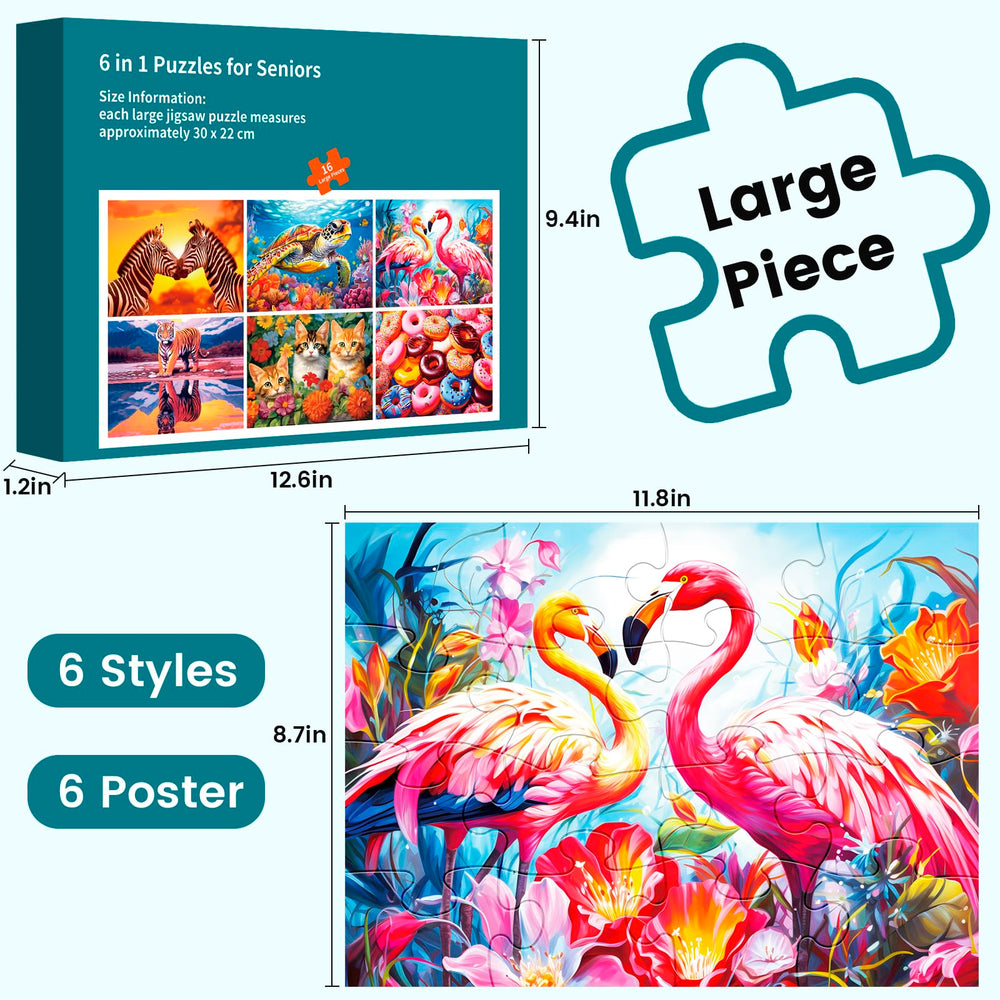 WSCXSC storage bags for dementia puzzles help organize and share