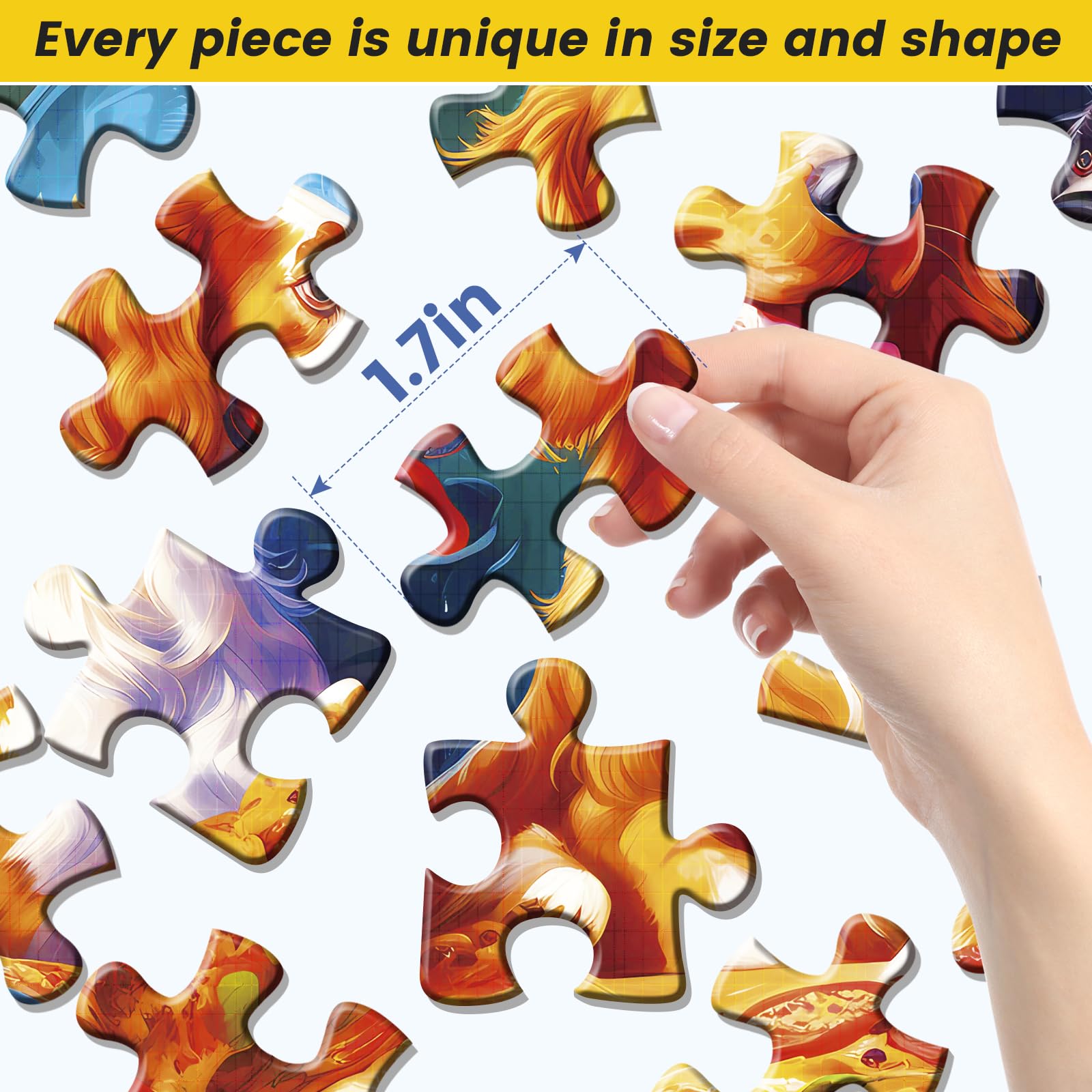 WSCXSC tactile texture enhances grip and sensory feedback for easier puzzle manipulation.