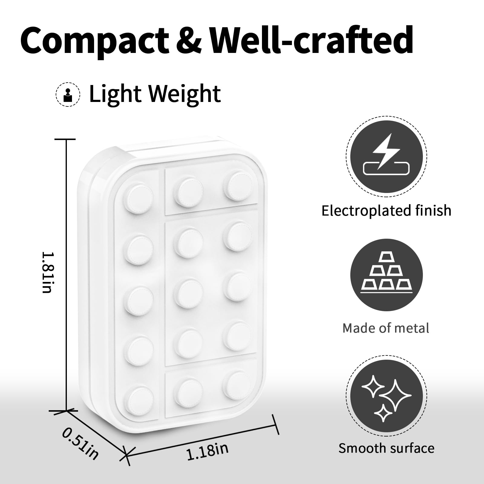 WSHWXY fidget clicker design with rattle-like magnets for solo use.