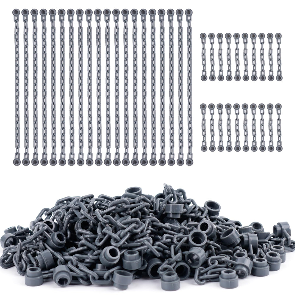 WSRYLTCH 21-link chain close-up with durable joints for stable builds.