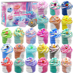 wtelnbton butter slime kit with 24 packed containers for soft, tactile play
