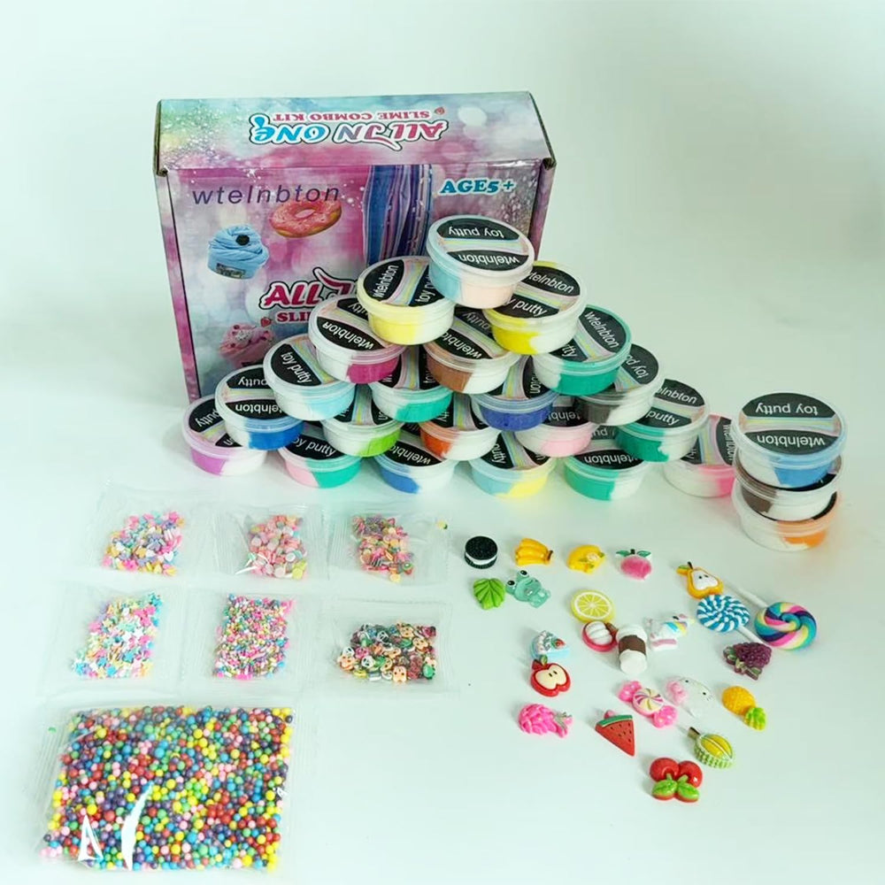 wtelnbton two-toned divided-case slime promotes neat color mixing