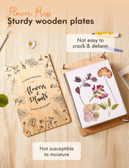 High-performance drying plates drawing moisture for crisp pressed blooms