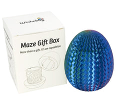 Wtohobby egg-shaped maze gift box front view showing vibrant colors and curiosity