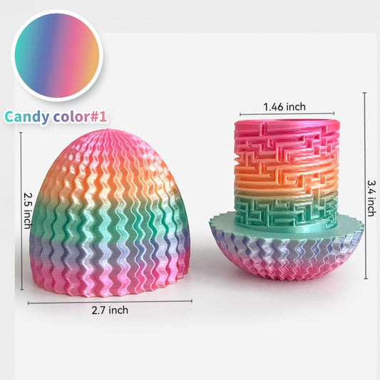 Wtohobby Mystery Egg Maze Box reveals hidden compartment to store small treasures securely.