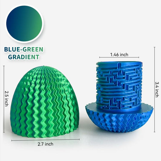 Wtohobby Mystery Egg Maze interior shows concealed vault for small treasures