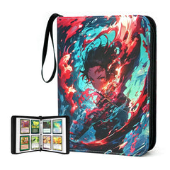 Wtvidas 400-pocket card binder front view for organized anime cards