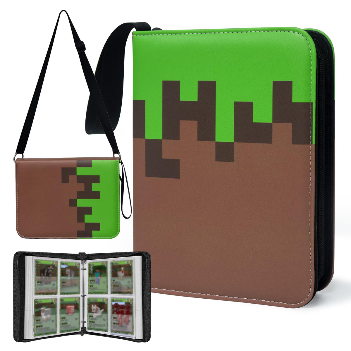 WTVIDAS card binder with shoulder strap enables on-the-go card storage.