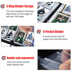 WTVIDAS portable wrist strap binder is easy to carry for games or travel