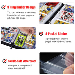 WTVIDAS portable binder with wrist strap keeps cards secure on the go