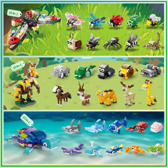 WuNian frog building blocks set encourages trial-and-error thinking.
