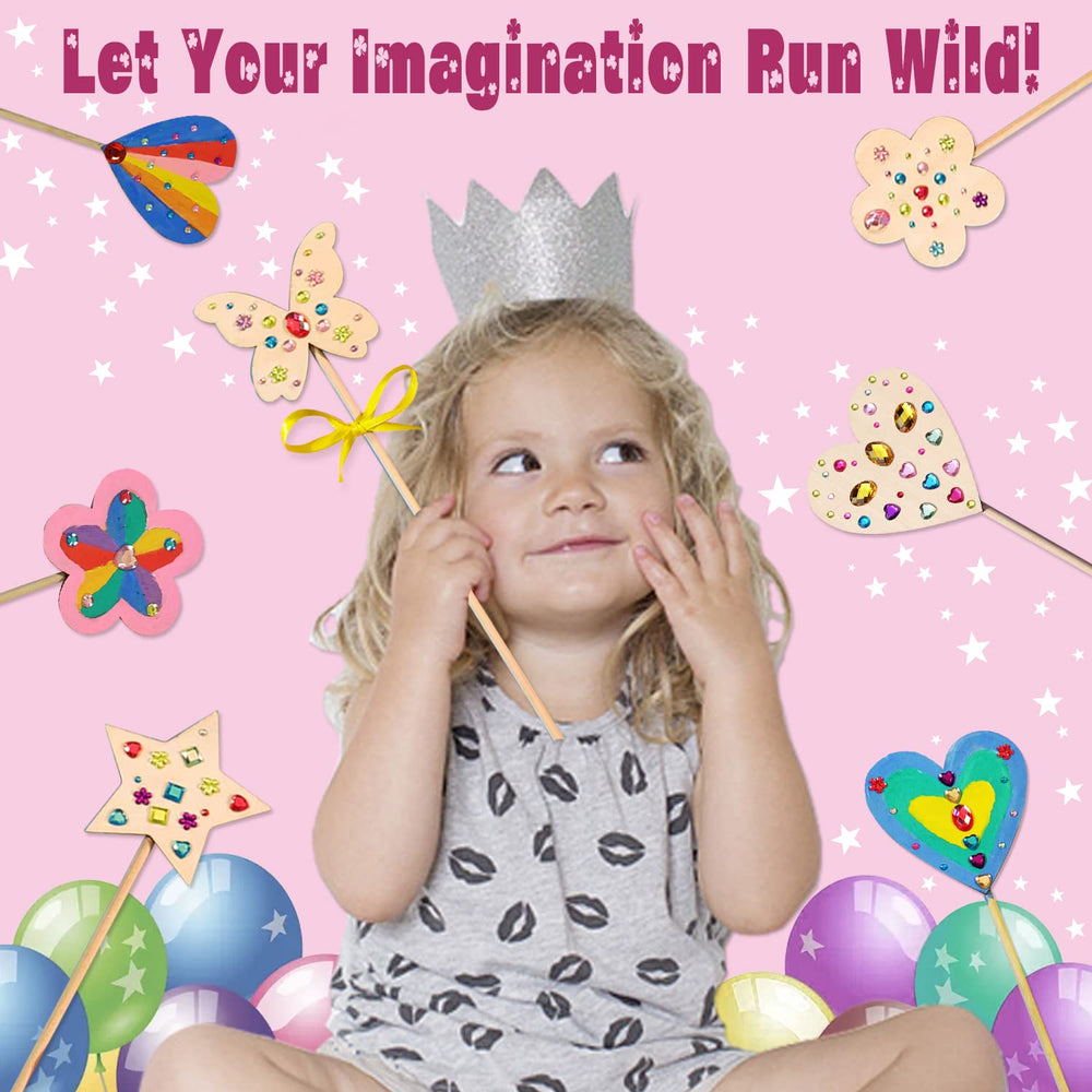 WUBOMJIO Princess Fairy Wands Kit star wand shapes for magical creations