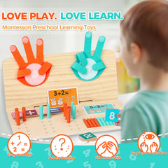 WudBudz counting peg board supports early math and dexterity.