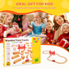 WudBudz toy train brings ready-to-move play on wooden rails.