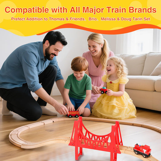 WudBudz tracks compatible with major brands for versatile play.