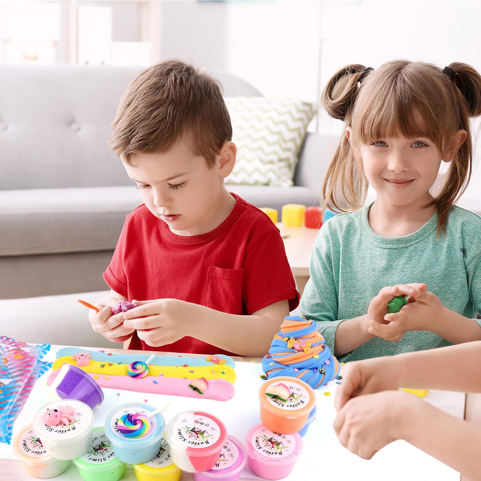 WUJYLY Butter Slime Kit makes a great birthday gift for kids.