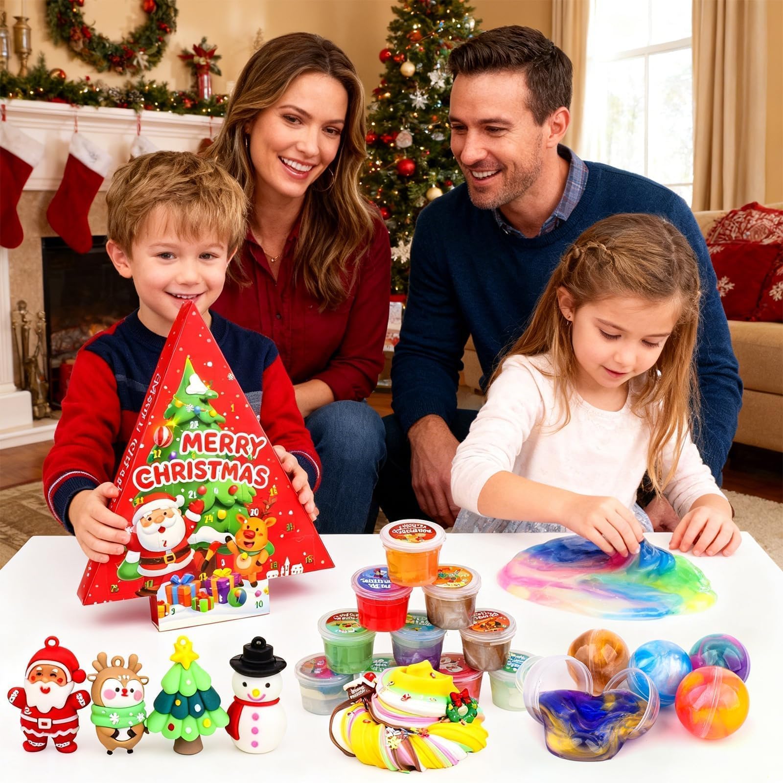 Countdown to Christmas with WUJYLY 24-day advent slime surprises