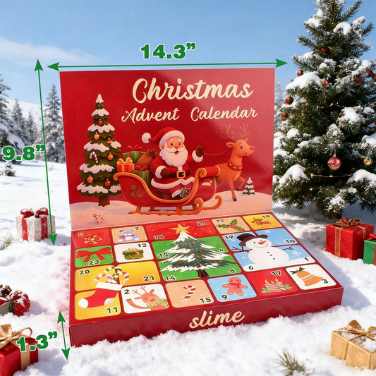 WUJYLY Christmas Slime Kit colors displaying vibrant festive hues for slime crafts and sensory play