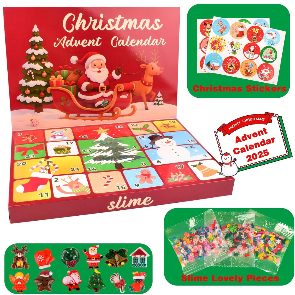WUJYLY Christmas Slime Kit nonsticky surface for mess-free play and quick cleanup