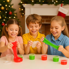 WUJYLY Galaxy Slime kids play kit with organized storage