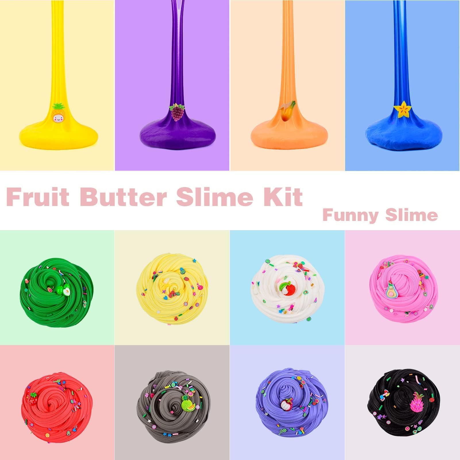 WUJYLY sprinkles pack adds texture and sparkle to slime projects.
