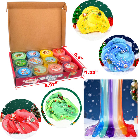 WUJYLY transparent, stretchy slime showcasing color as you pull it.