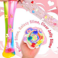 WUJYLY slime kit cards included, simplifying gift-giving at school.