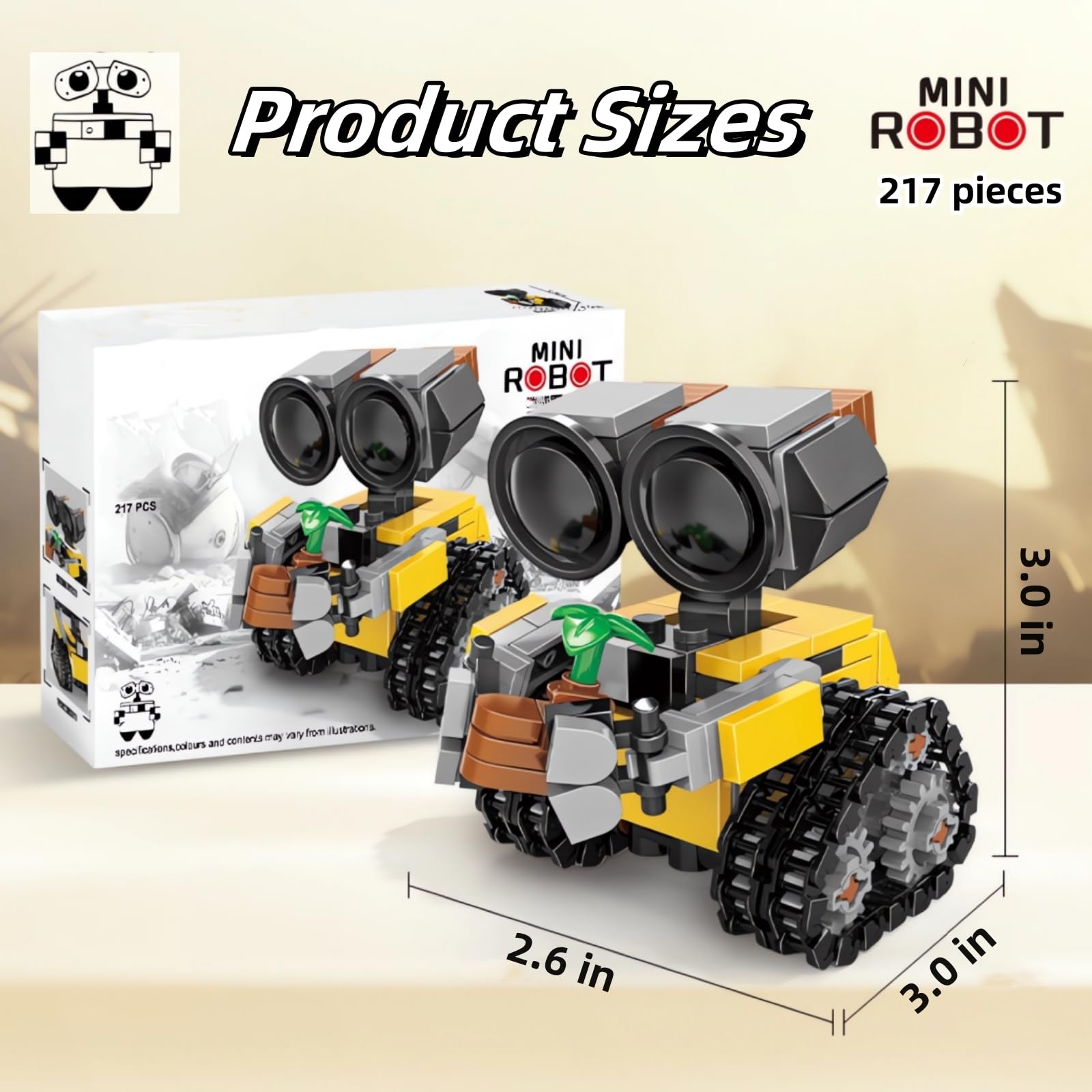 WULOBOOI plant display attachment on the robot for decor