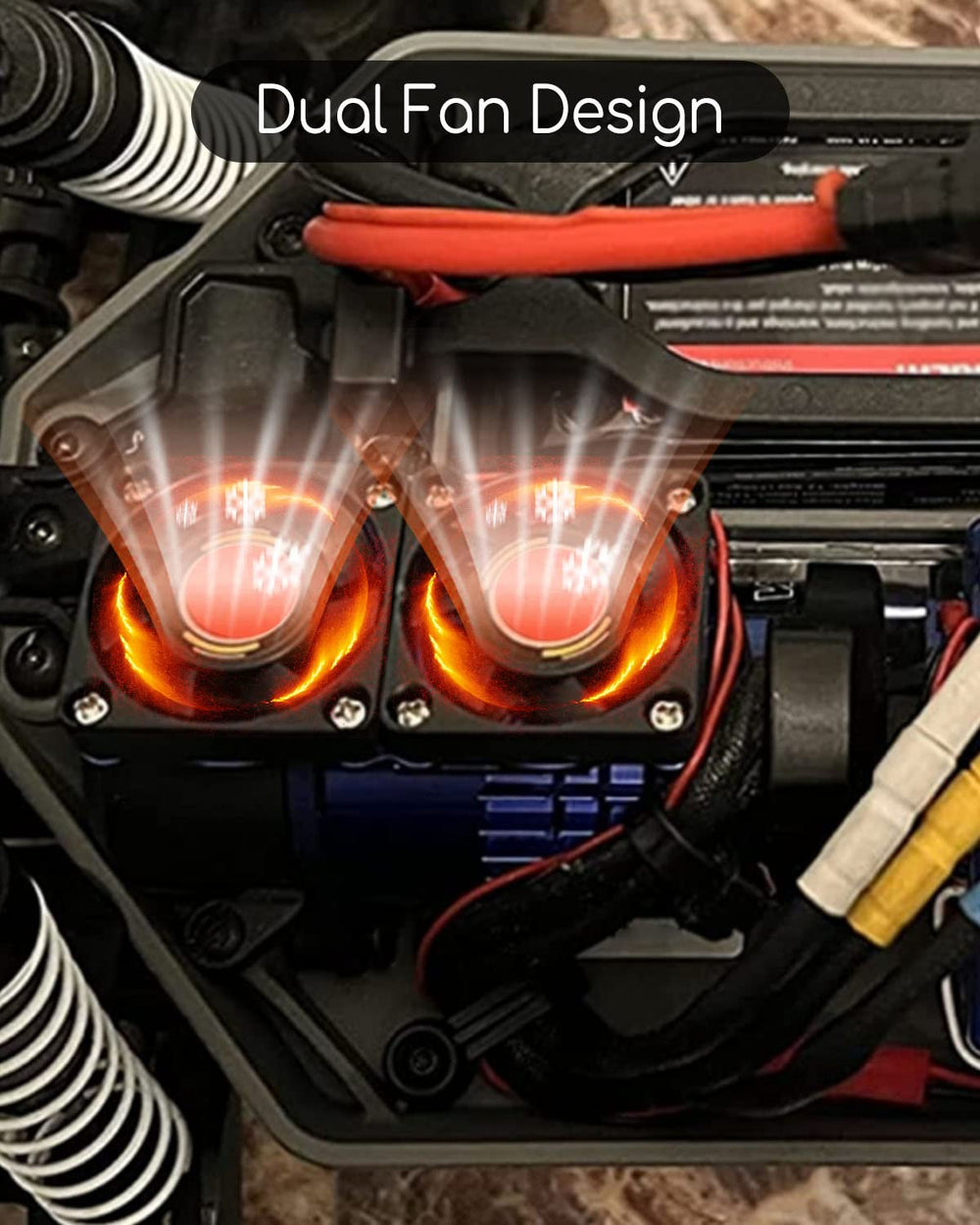 WUMZIJ VXL-3s motor cooling fan blue improves motor temperature during long sessions