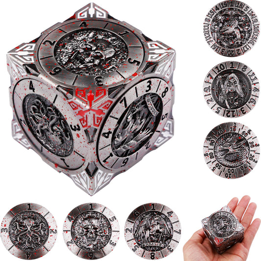 Wunhunew DND spinner dice 7-in-1 product shot showcases versatile polyhedral options for RPG sessions.