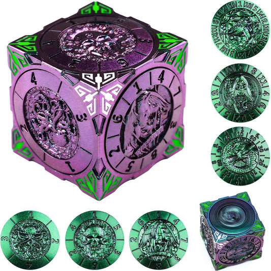 Wunhunew DND spinner dice 7in1 for versatile gameplay with randomized results.