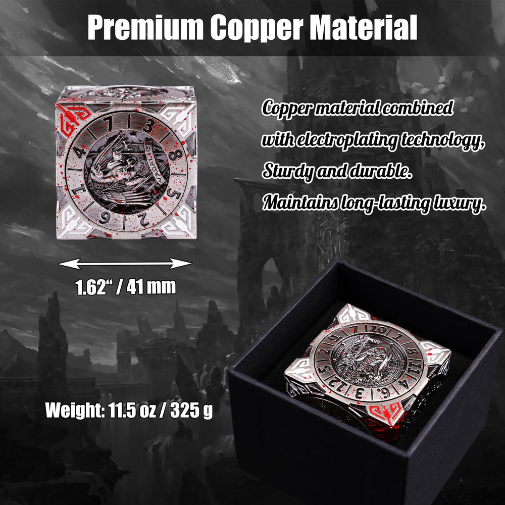 Wunhunew spinner dice gift-packaging shows vibrant colors ideal for RPG gifting.