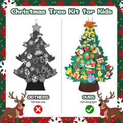 Wupsaoe LED string lights illuminate the wall tree for festive evenings