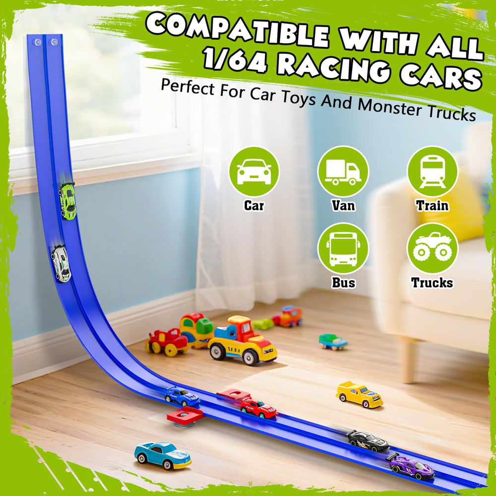 Wupuaait set includes alloy and pull-back cars for fast, engaging races