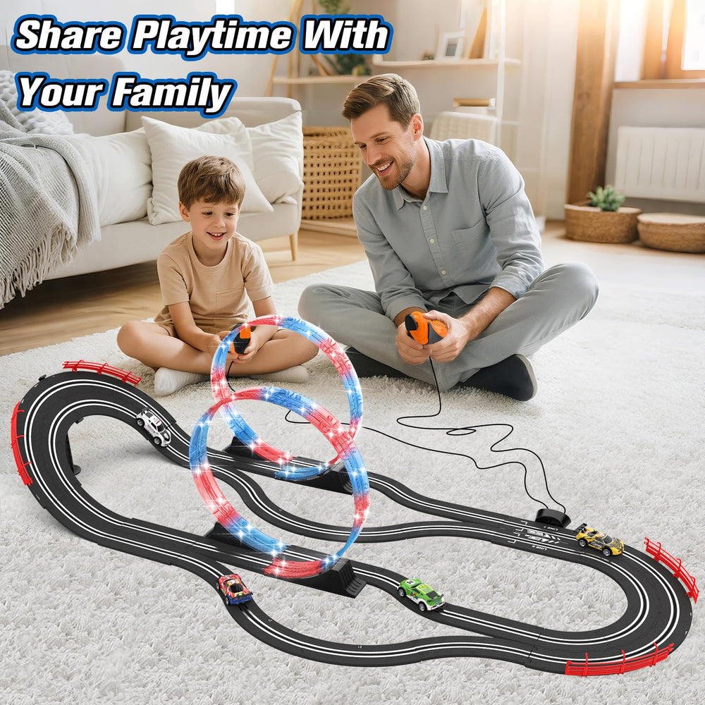 Wupuaait family racing at home offers safe, active entertainment.