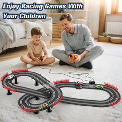Wupuaait magnetized surface helps keep cars on track during fast turns.