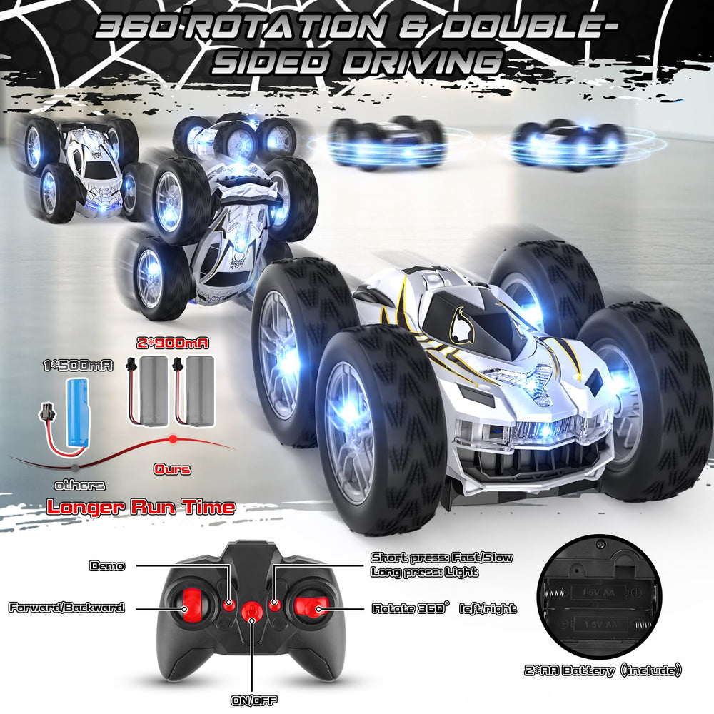 Wupuaait car with dual 900 mAh batteries for longer playtime