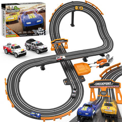 Wupuaait slot car track straight section for smooth, fast laps.