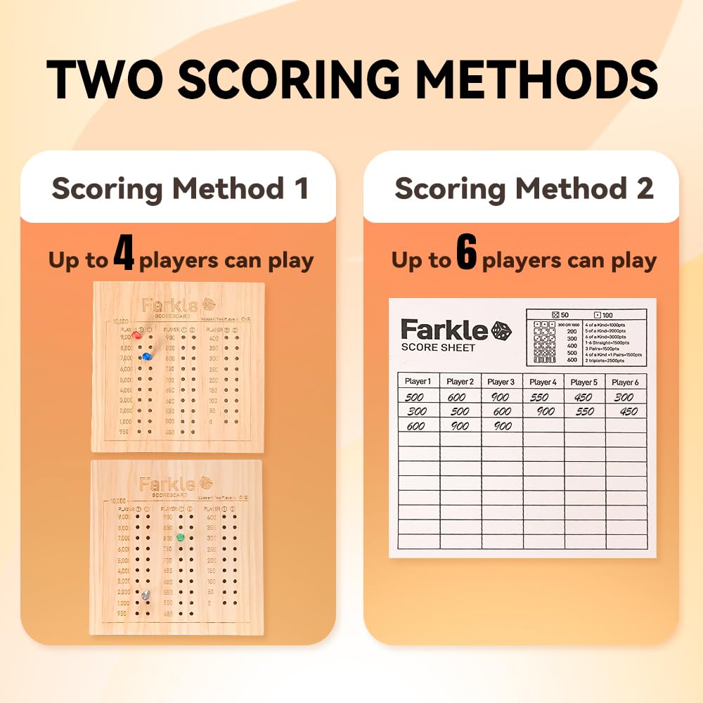 WUQIREN two 8-inch scoring boards clearly displaying scores across the table.