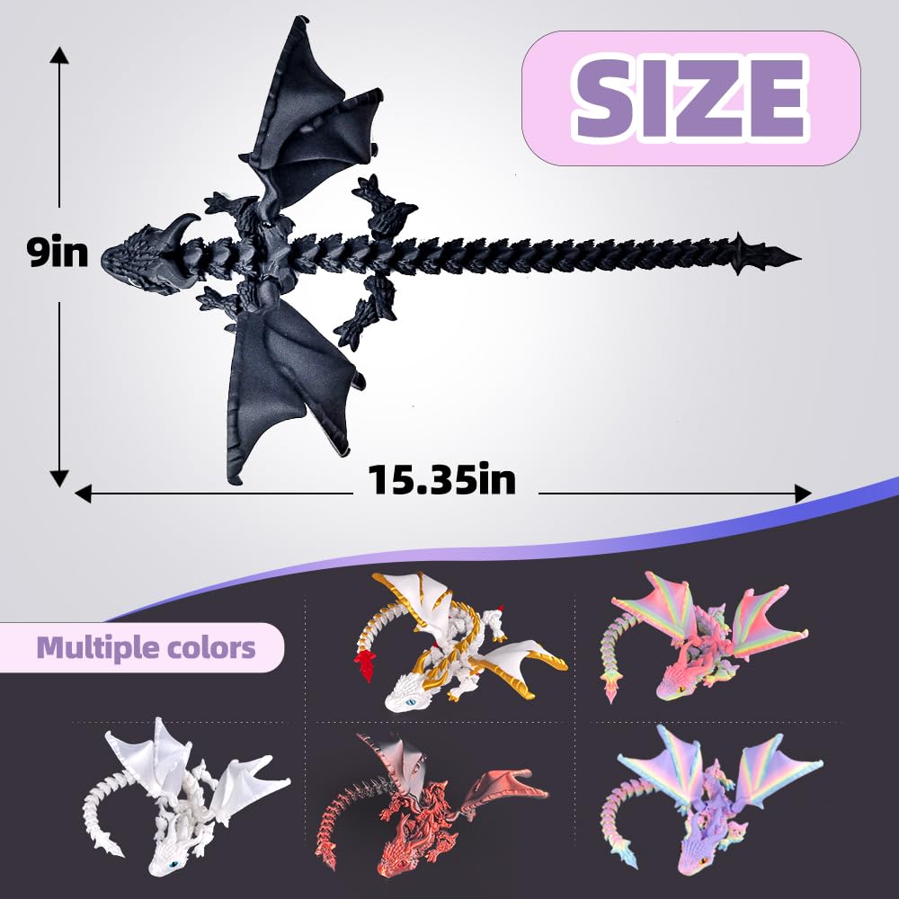 WUQIREN articulated dragon joints enable versatile desk poses and display options.