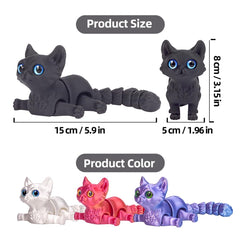 WUQIREN cat toy with flexible limbs for mindful tactile play.