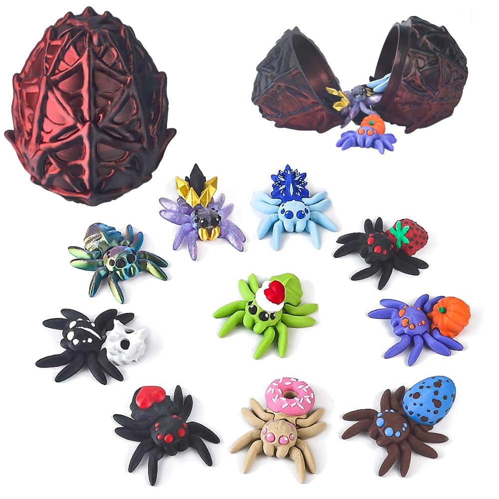 WUQIREN dragon egg with ten spiders opens for a thrilling surprise